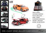 OBL10253004 - 英文1:32压铸锌合金灯光音效奥迪R8车模 8只/展示盒