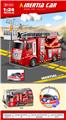 OBL10253258 - 1：24声光消防云梯车（包电）单款2色混装