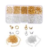 OBL10254867 - 定位珠+开口圈+侧边链+包扣+龙虾扣（10格）