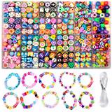 OBL10254882 - 字母珠+软陶珠+软陶片+桶珠+线（24格）