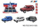 OBL10257861 - 俄罗斯拉达尼瓦
合金车顶轿车
（单款4色混装）
