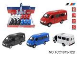 OBL10257867 - 俄罗斯合金车面包轿车
（单款4色混装）