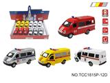 OBL10257869 - 俄罗斯合金车面包警车
（单款4色混装）