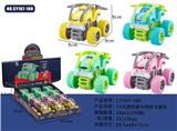 OBL10259162 - 惯性弹簧特技大翻斗卡通车 12只每盒