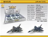 OBL10260414 - 合金F16战斗机(回力灯光音乐)