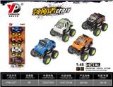 OBL10260452 - 合金皮卡车越野弹簧回力(涂鸦版)/4只条装