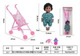 OBL10261002 - 婴儿手推车配公仔+奶瓶+奶嘴
