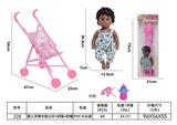 OBL10261003 - 婴儿手推车配公仔+奶瓶+奶嘴