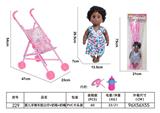 OBL10261004 - 婴儿手推车配公仔+奶瓶+奶嘴