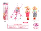 OBL10263070 - 塑料推车配12寸娃娃