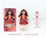 OBL10265889 - 12寸3D眼15关节实身俄文音乐灯光芭比娃娃