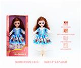 OBL10265891 - 12寸3D眼15关节实身俄文音乐灯光芭比娃娃