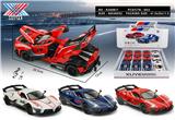 OBL10266421 - 1：24 合金车 经典拉法 4开门 回力灯光音乐（8只装）