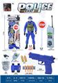 OBL10267273 - 警察套（军人+停车牌+对讲机+口哨+金子弹*2+警徽+望远镜+子弹夹+五四软弹枪）