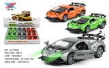 OBL10268564 - 1:32 合金车 兰博基尼小牛 开门回力灯光音乐（12只装）