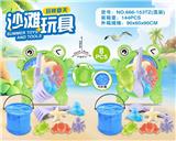 OBL10273747 - 青蛙盘配沙滩配件+折叠桶