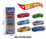 OBL10273901 - 1:64合金车（赛车）6只装