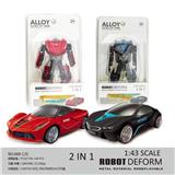 OBL10275749 - 法拉利（红）/宝马（黑）2款混装变形合金车