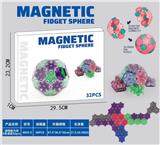 OBL10278110 - 透明五.六边形合体磁力球32PCS(5色混装）