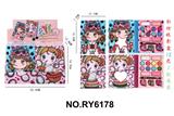 OBL10292123 - 可爱女孩12色彩妆眼影盘
（2款混装）过家家玩具12PCS 入一个盒