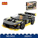 OBL10294905 - 益智积木/小颗粒/新赛车系列/赛车282PCS(黑)