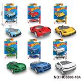 OBL10297408 - 1:64风火轮合金6款片装（赛车，跑车）