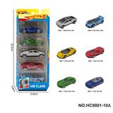 OBL10297412 - 1:64风火轮合金6款5只装（赛车，跑车）