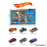 OBL10297419 - 1:64风火轮合金6款10只装（汽车，巴士，轿车）