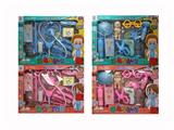 OBL10298404 - Girl’s home playing medical tool window box series