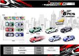 OBL10300463 - 回力车合金铁皮跑车保时捷911警车（6PCS）
