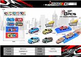 OBL10300478 - 回力车合金铁皮城市涂鸦SUV越野车（6PCS车+2PCS弹射）