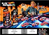 OBL10300486 - 回力车合金铁皮消防吉普越野车（6PCS）