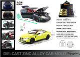 OBL10301676 - 英文1:24压铸锌合金灯光音效宝马M4车模 8只/展示盒
