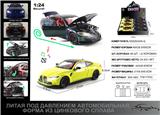 OBL10301689 - 俄文1:24压铸锌合金灯光音效宝马M4车模 8只/展示盒