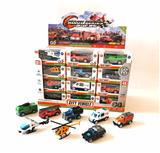 OBL10307264 - 1:64合金车展示盒48只开窗盒装城市服务车配飞机套装滑行功能 8款混装