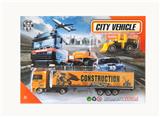 OBL10307328 - 1:64合金滑行拖头工程车配推土机  
