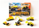 OBL10307332 - 1:64合金滑行拖头工程车配两只工程车3款混装