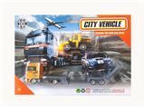 OBL10307333 - 1:64合金滑行拖头工程车配合金推土机  
