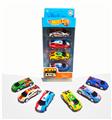 OBL10307350 - 1:64铁皮回力跑车4只装  6款车型混装
