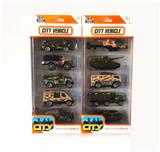 OBL10307356 - 1:64合金滑行军事车/飞机5只套装  2款混装
