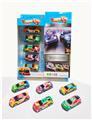 OBL10307362 - 1:64铁皮回力跑车5只装  6款车型混装
