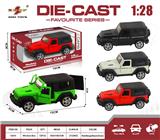 OBL10307819 - 1:28 仿真回力合金三开门牧马人硬顶