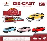 OBL10307837 - 1:36 仿真回力合金车两开门布加迪