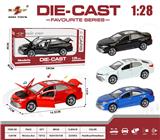 OBL10307848 - 1:28 仿真回力合金四开门凯美瑞带灯光音乐