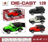 OBL10307857 - 1:28 仿真回力合金三开门牧马人硬顶带灯光音乐