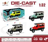 OBL10307866 - 1:32 仿真回力合金车两开门经典老爷车C款 带灯光音乐