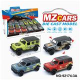 OBL10308288 - 1：36合金车模3开门回力
越野车2款4色混装
（移印版）（声光版）