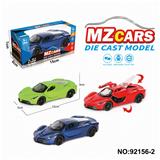 OBL10308302 - 1:36合金车模3开门回力
跑车3色混装