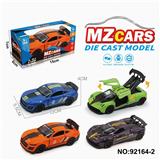 OBL10308310 - 1:36合金车模3开门回力
跑车2款4色混装