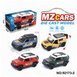 OBL10308319 - 1：36合金车模3开门回力
越野车2款4色混装
（移印版）